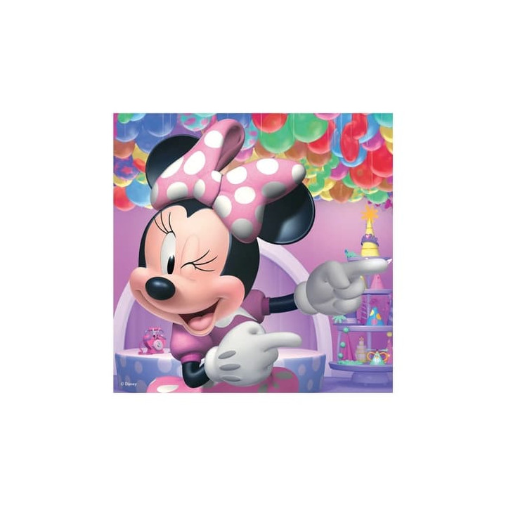 Puzzle Minnie a Daisy 3x55 dílků