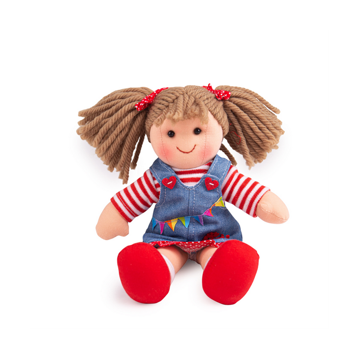 Bigjigs Toys Látková panenka Hattie 28 cm