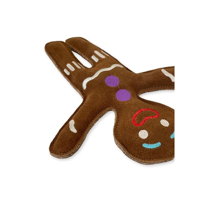 PafDog Pan Perníček Hračka pro psy z kůže a juty 25,5cm