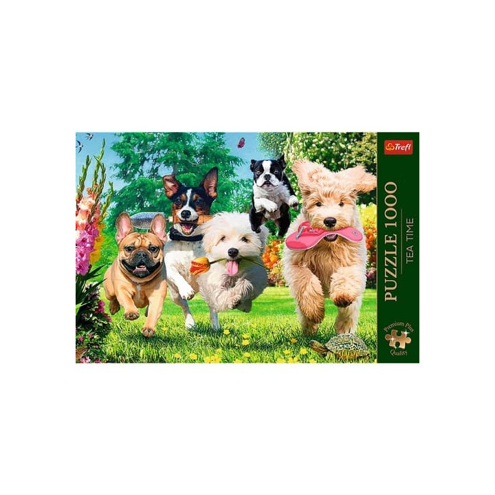Puzzle Premium Plus - Čajový čas: Přicházejí problémy! 1000 dílků 68,3x48cm v krabici 40x27x6cm