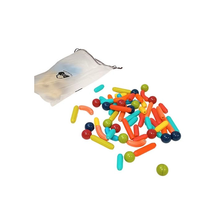 Magnetická stavebnice 64 ks