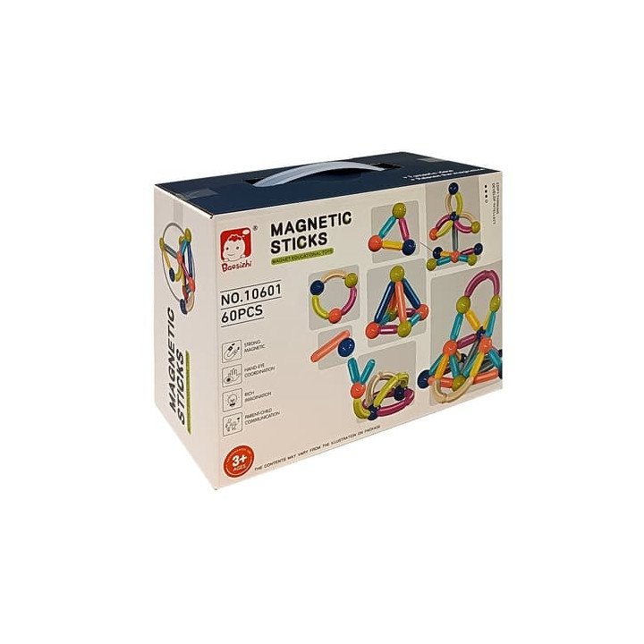 Magnetická stavebnice 60 ks