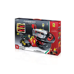 Bburago 1:43 Ferrari Race & Play garáž+2auta