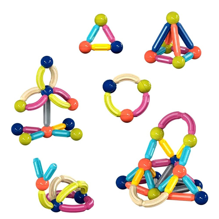 Magnetická stavebnice 58 ks