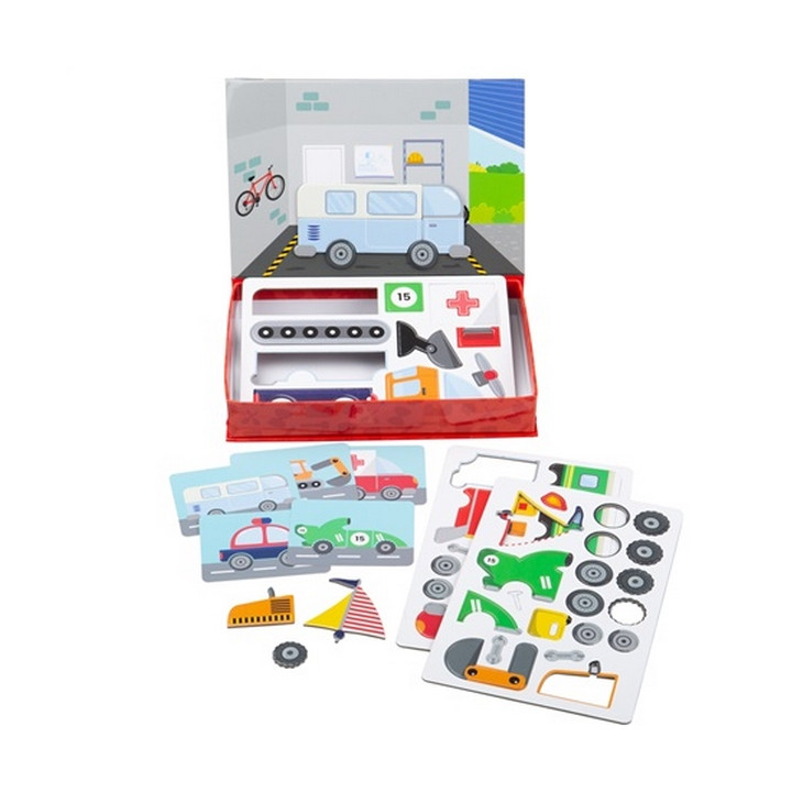 Bigjigs Toys Magnetické puzzle Mechanik
