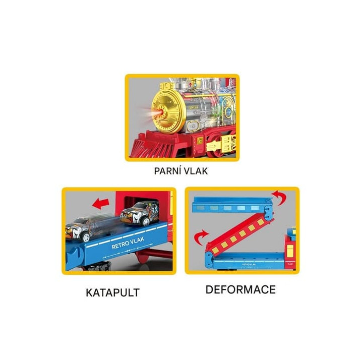 Parní vlak s funkcí páry