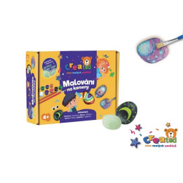 Malování na kameny – svítící ve tmě, Created
