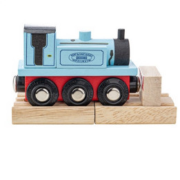 Bigjigs Rail Dřevěný vláček Teriér modrý