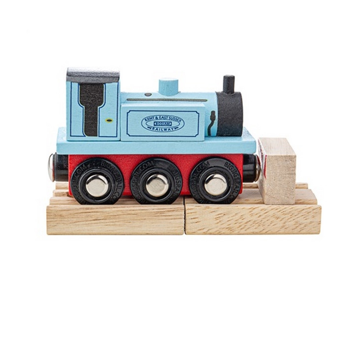 Bigjigs Rail Dřevěný vláček Teriér modrý