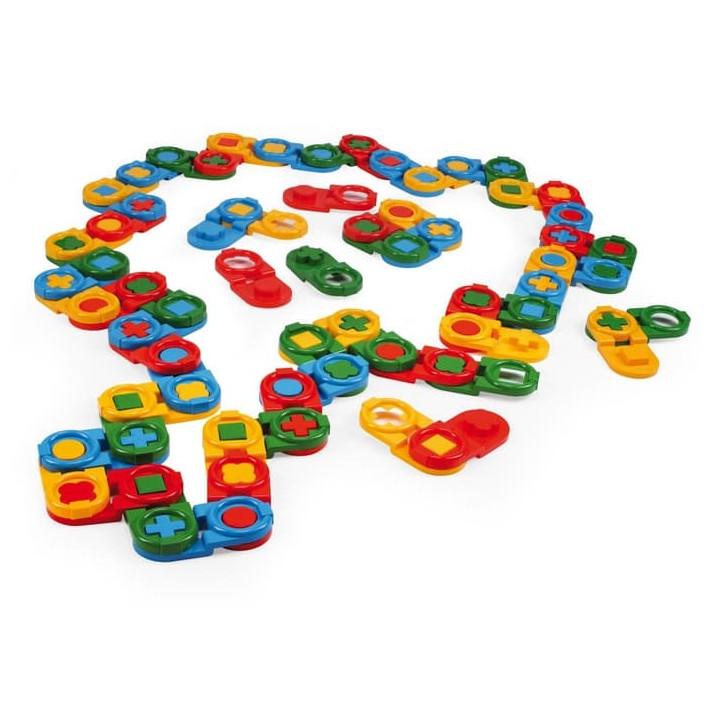 Plastová stavebnice domino Wader 64 ks