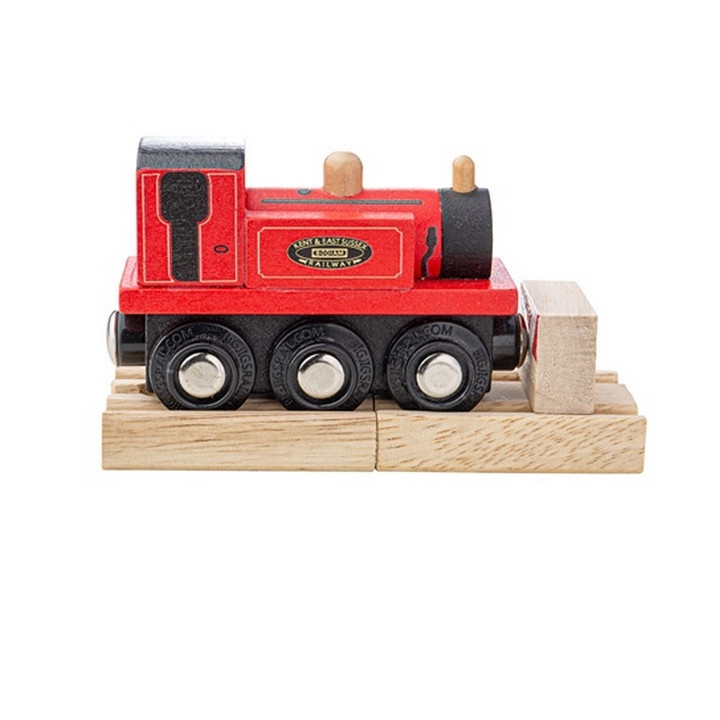 Bigjigs Rail Dřevěný vláček Teriér červený