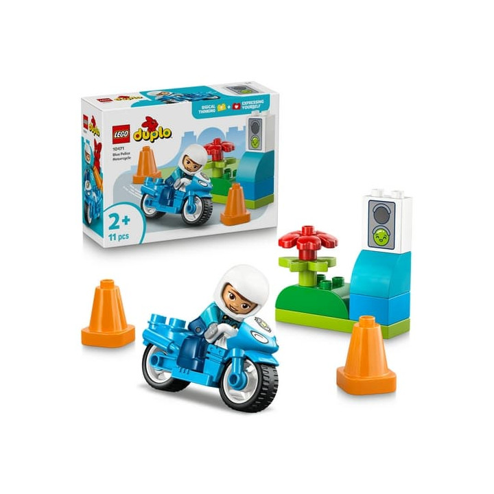 Lego Duplo 10471 Modrá policejní motorka