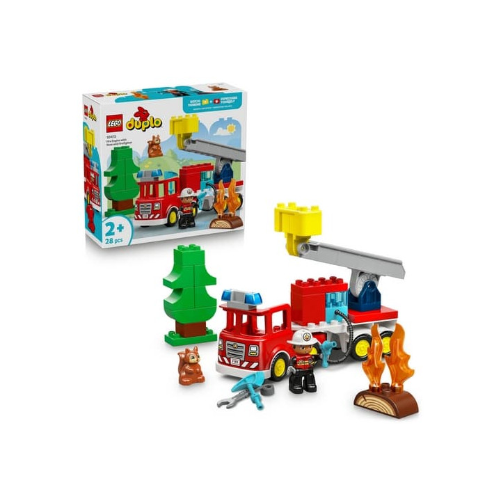 Lego Duplo 10473 Hasičské auto s hadicí a hasičem