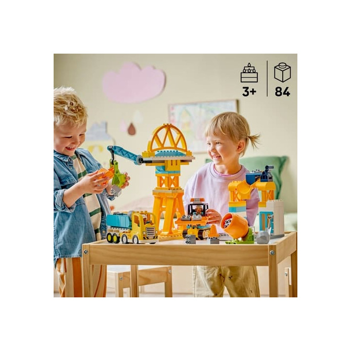 Lego Duplo 10476 Staveniště a vozidla 3 v 1