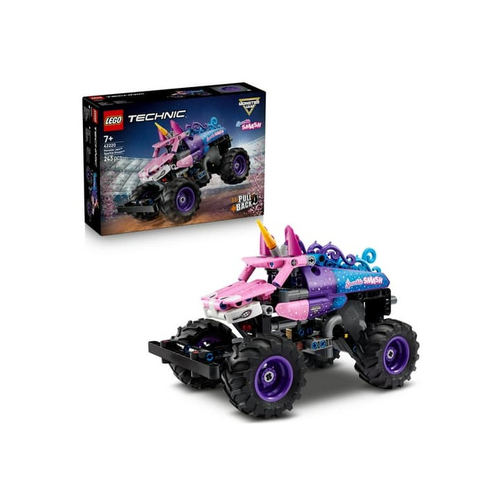 LEGO® TECHNIC 42220 Monster Jam™ Sparkle Smash™ s natahovacím motorem