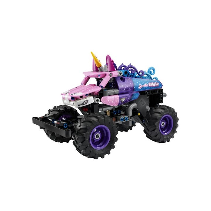 LEGO® TECHNIC 42220 Monster Jam™ Sparkle Smash™ s natahovacím motorem