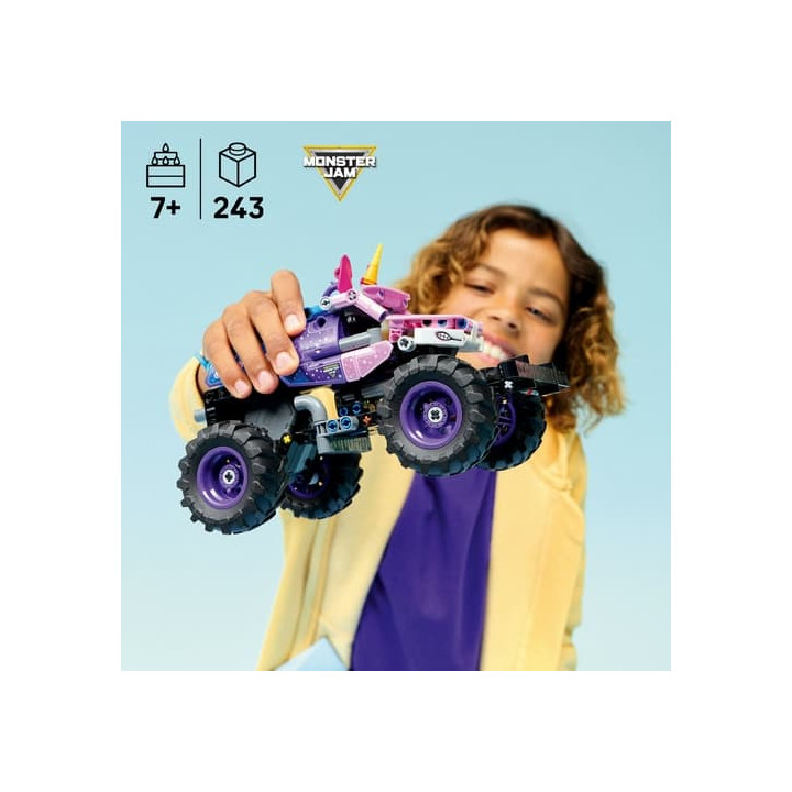 LEGO® TECHNIC 42220 Monster Jam™ Sparkle Smash™ s natahovacím motorem
