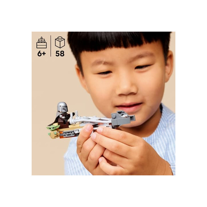 LEGO® Star Wars™ 75436 Mandalorian a Grogu a spídrová motorka