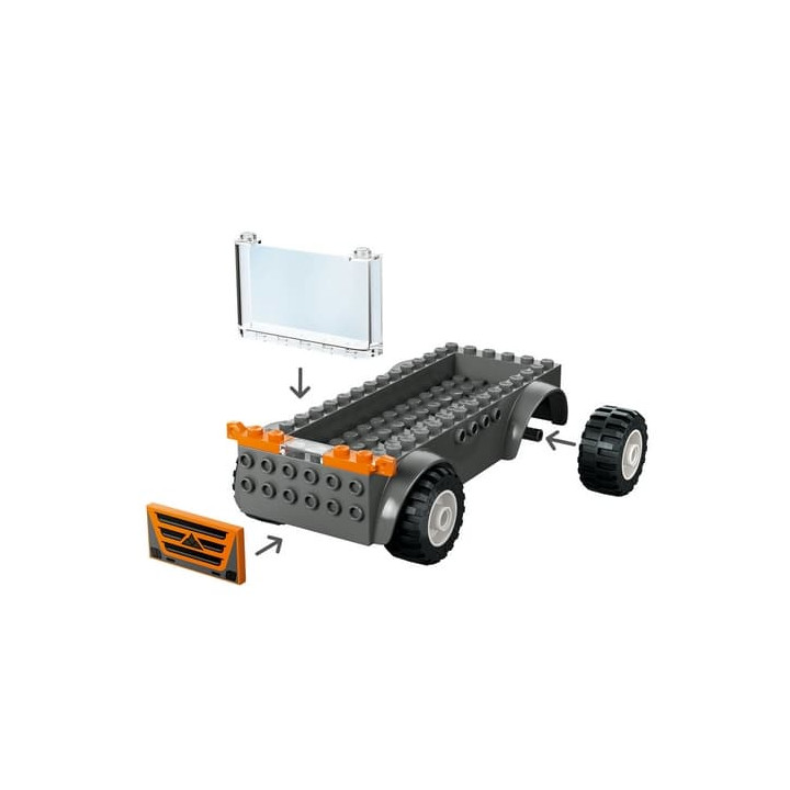 LEGO® CITY 60491 Kamion na přepravu motorek