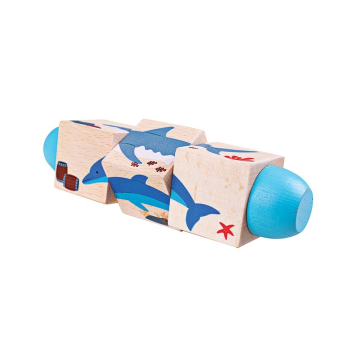 Bigjigs Toys Motorický válec život v moři