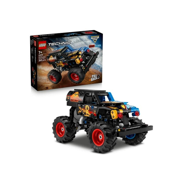 LEGO® TECHNIC 42219 Monster Jam™ Grave Digger™ Oheň a led