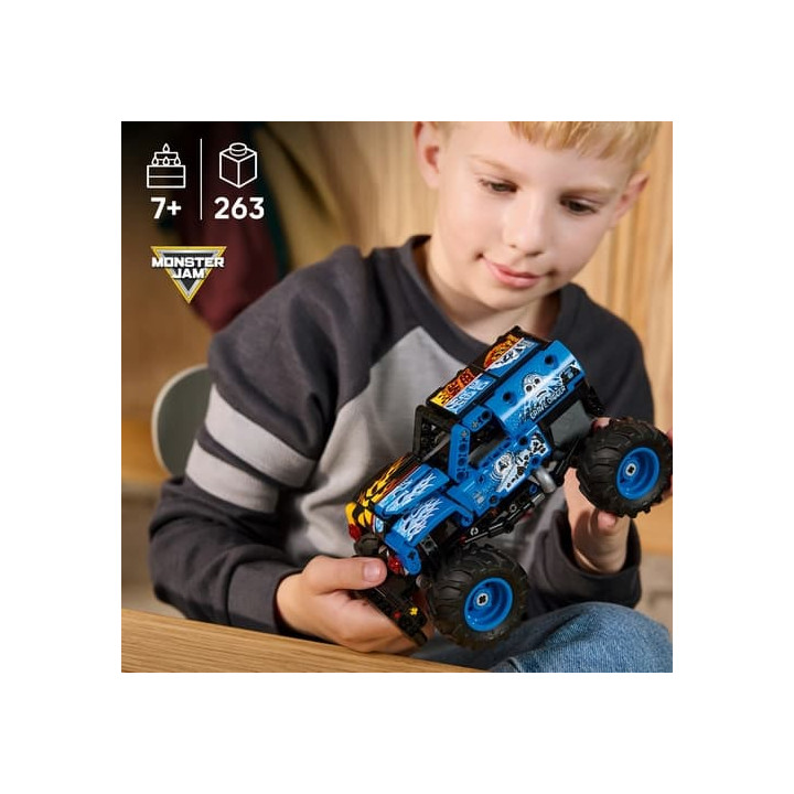 LEGO® TECHNIC 42219 Monster Jam™ Grave Digger™ Oheň a led