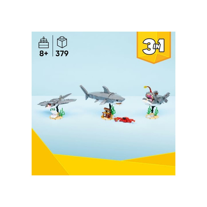 LEGO® Creator 31381 Divoký žralok a truhla s pokladem