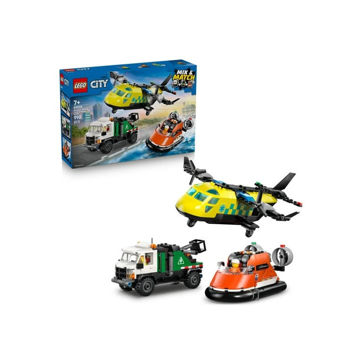LEGO® CITY 60505 Remix: Letadlo, servisní vůz a vznášedlo