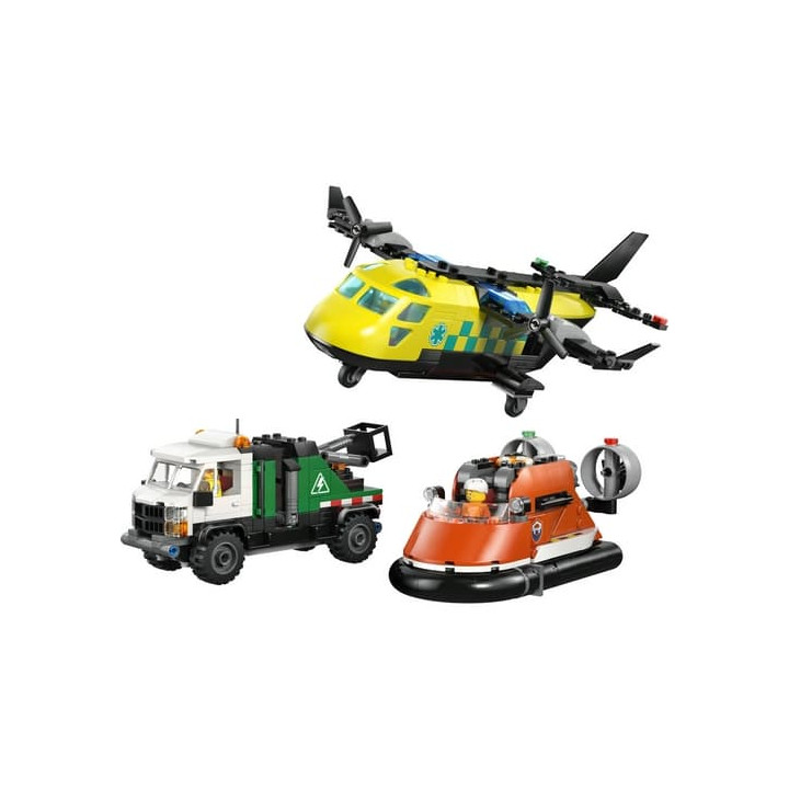 LEGO® CITY 60505 Remix: Letadlo, servisní vůz a vznášedlo