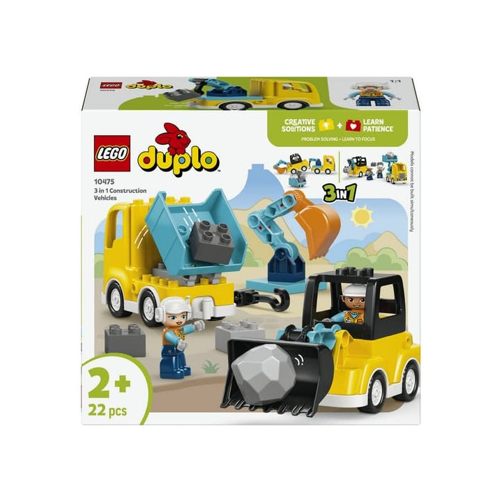 Lego Duplo 10475 Vozidla na stavbě 3 v 1