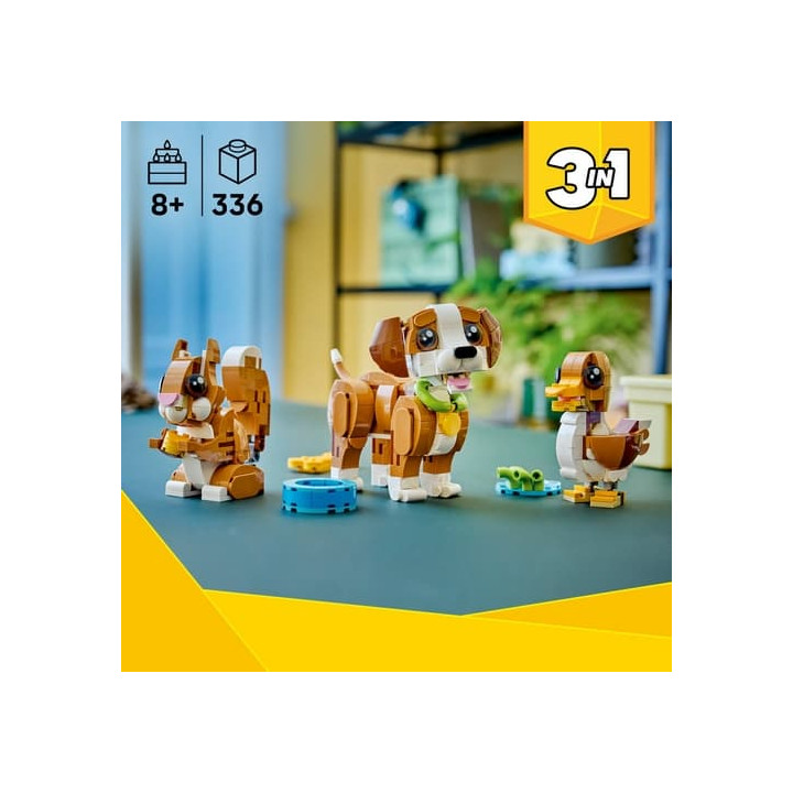 LEGO® Creator 31382 Roztomilá zvířata: Roztomilé štěňátko