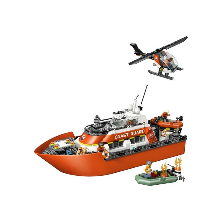 LEGO® CITY 60504 Záchranný člun pobřežní hlídky a vrtulník