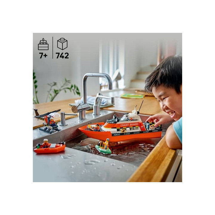 LEGO® CITY 60504 Záchranný člun pobřežní hlídky a vrtulník
