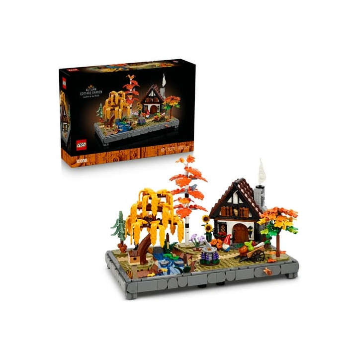 LEGO Icons 11372 Chata a podzimní zahrada