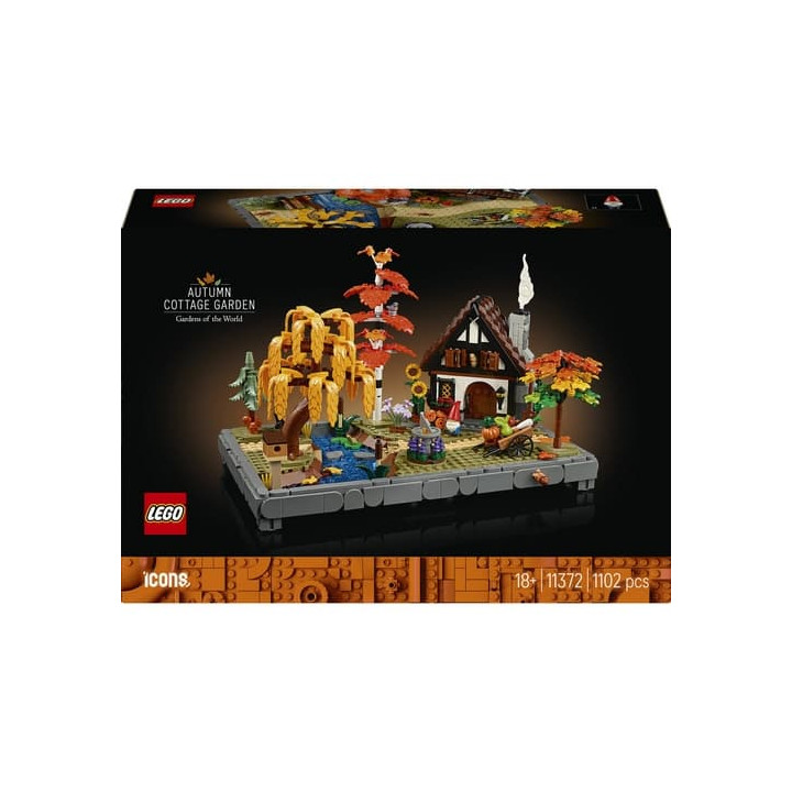 LEGO Icons 11372 Chata a podzimní zahrada