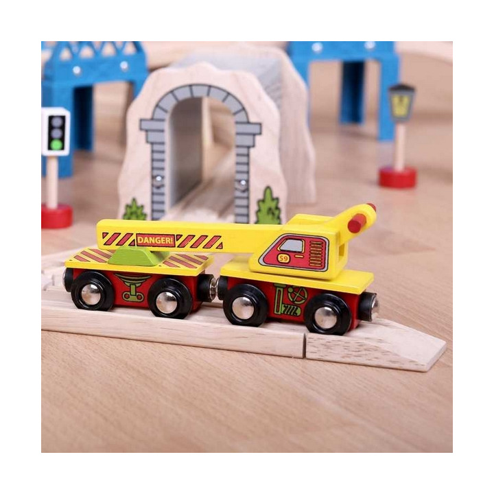 Bigjigs Rail Vagón s jeřábem