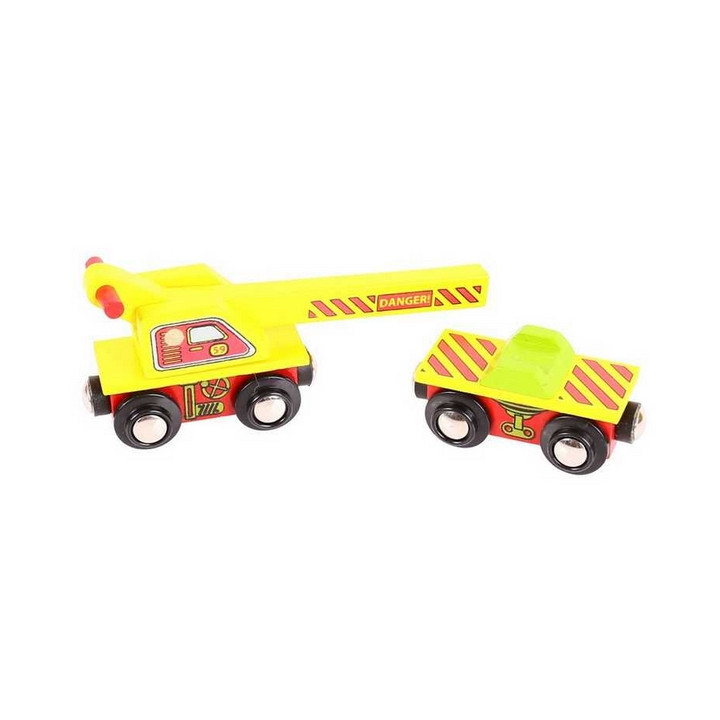 Bigjigs Rail Vagón s jeřábem