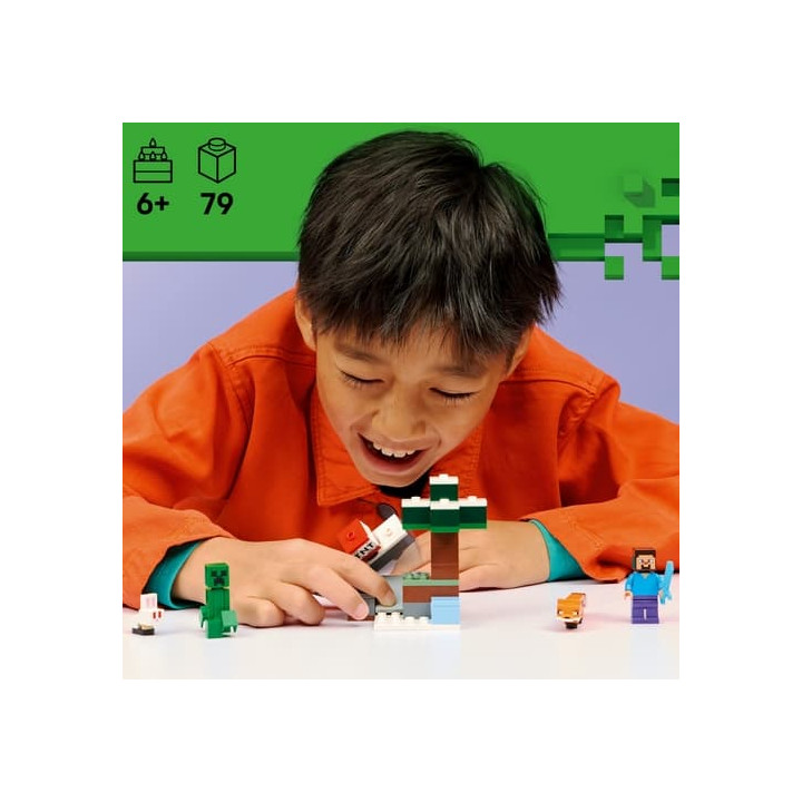 LEGO® Minecraft® 21583 Steve a dobrodružství v tajze