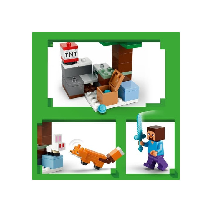 LEGO® Minecraft® 21583 Steve a dobrodružství v tajze
