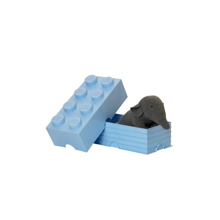 LEGO úložný box 8 - světle modrá