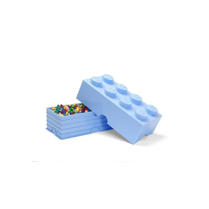 LEGO úložný box 8 - světle modrá