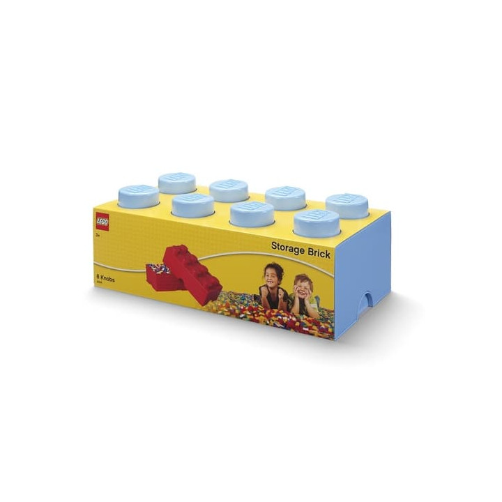 LEGO úložný box 8 - světle modrá