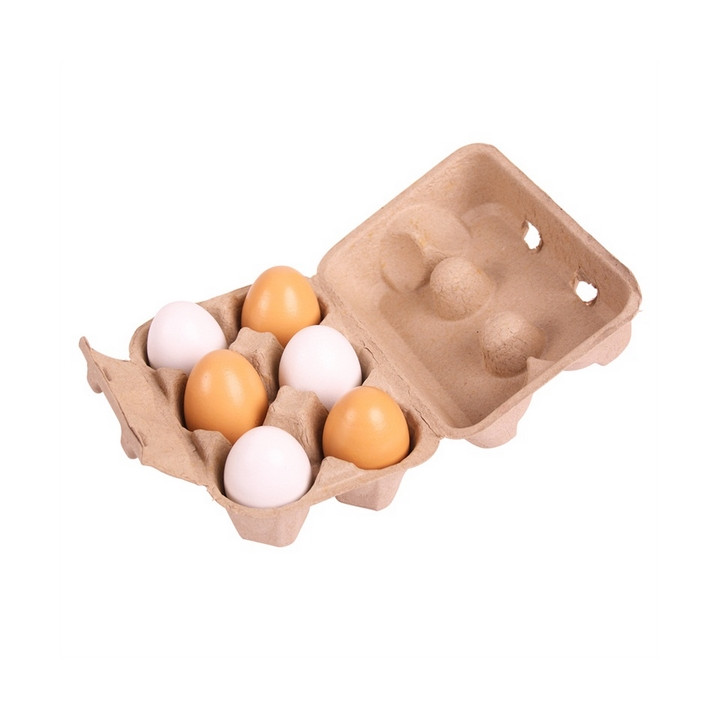 Bigjigs Toys Vajíčka v krabičce 6 ks