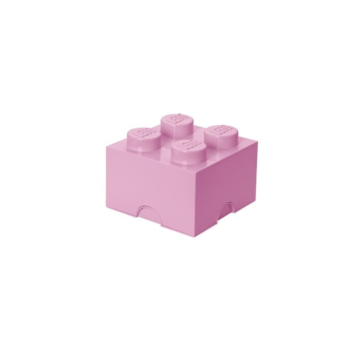 LEGO úložný box 4 - světle růžová
