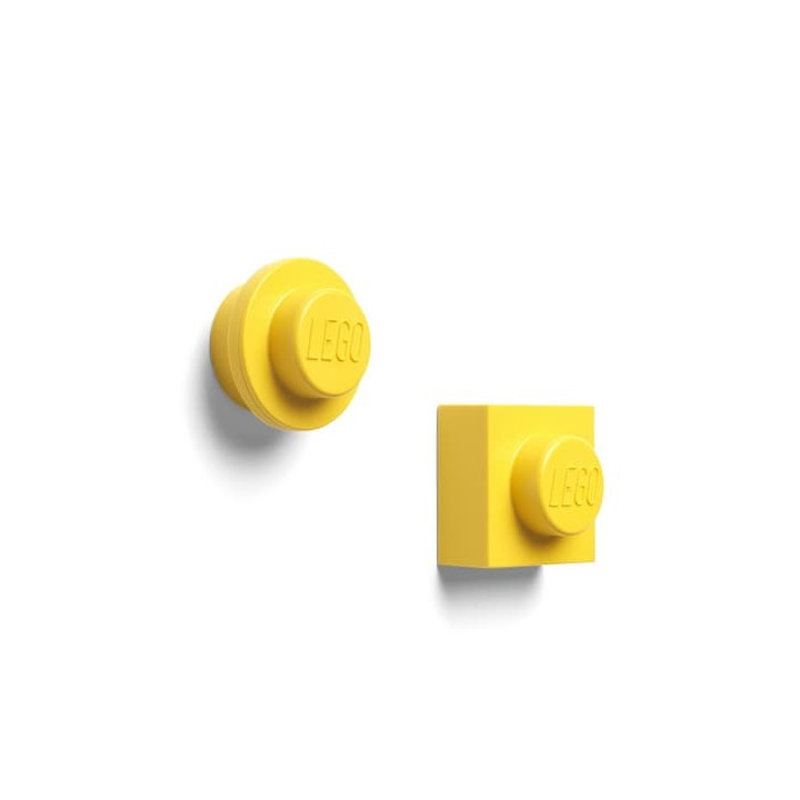 Lego magnetky, set 2 ks - žlutá