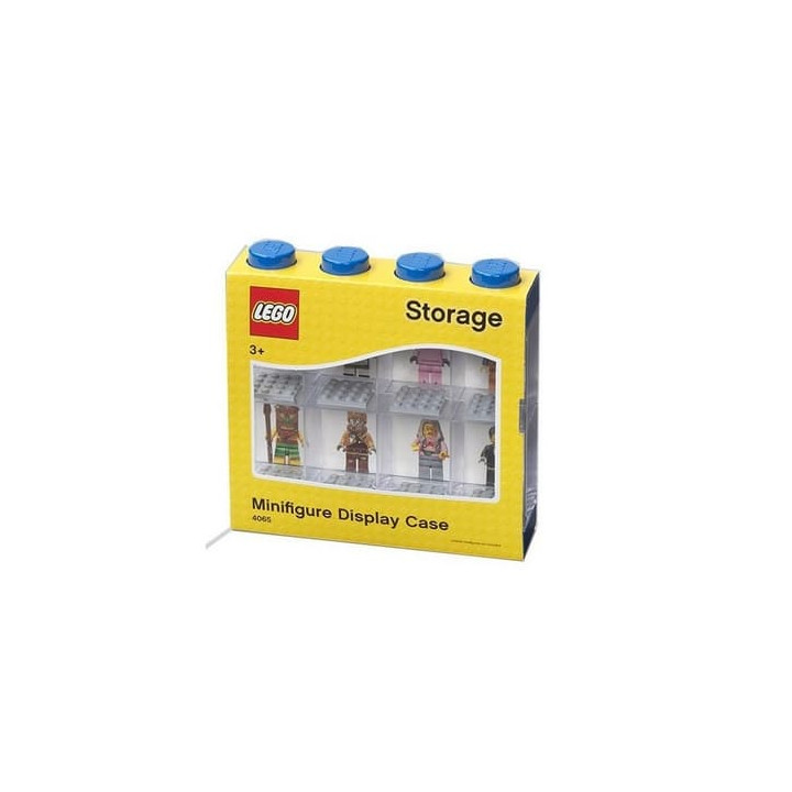 LEGO sběratelská skříňka na 8 minifigurek - modrá