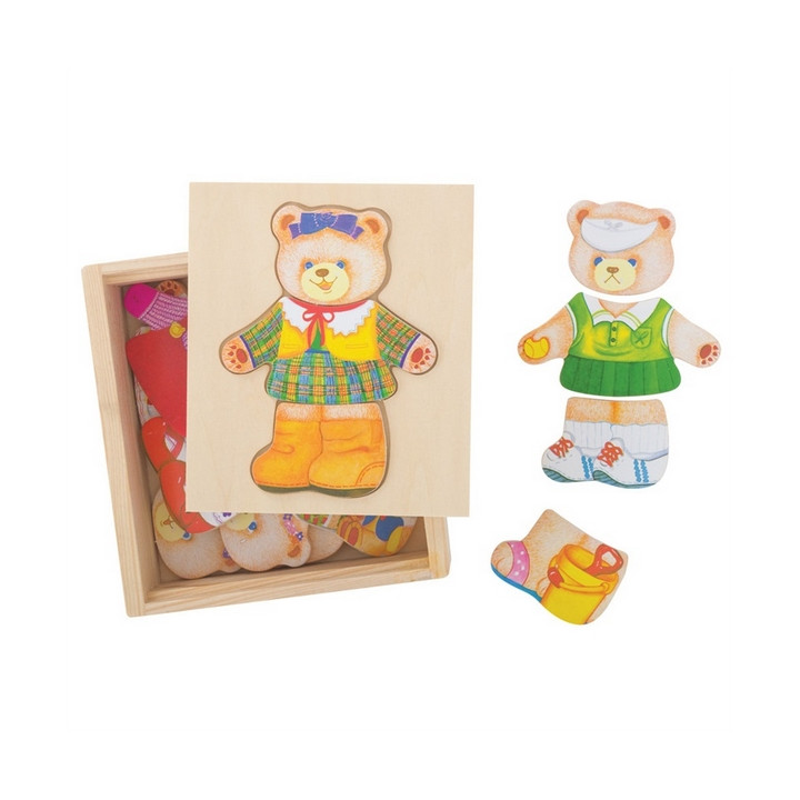 Bigjigs Toys Oblékací puzzle Paní medvědice
