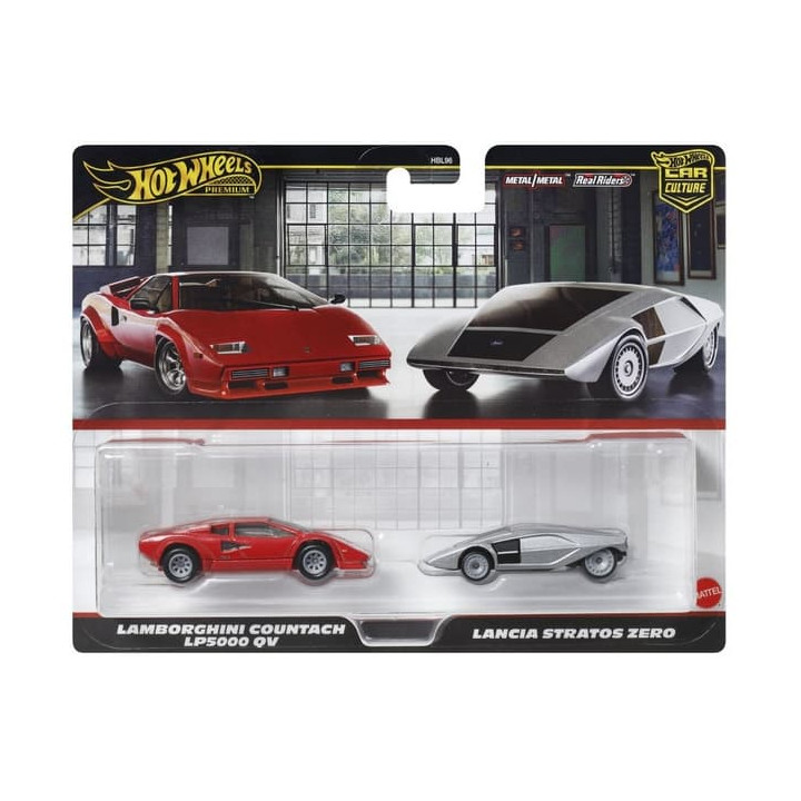 Hot Wheels 2ks prémiový angličák - Lancia/Lambo