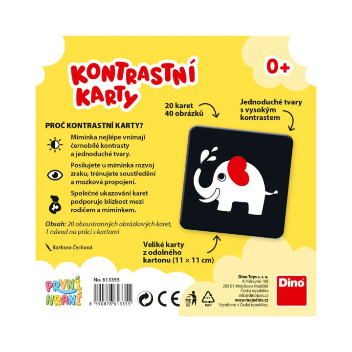 Dino První hraní: Kontrastní karty