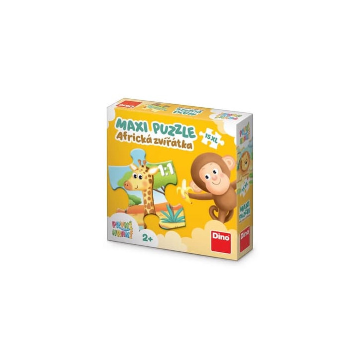 Dino První hraní: Africká zvířátka 15 maxi Puzzle